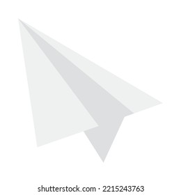 ppaer plane icon isolated flat