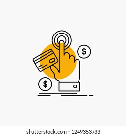 ppc, Click, pay, payment, web Line Icon
