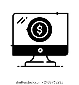 Ppc icon vector strock illustration