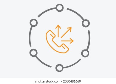 PPC lead generation icon vector design
