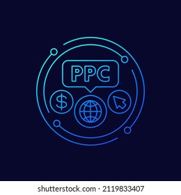 ppc line icon for web