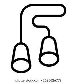Ppe earplugs icon outline vector. Earplug auditory. Listen plug