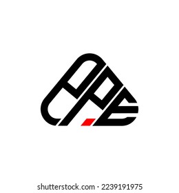 PPE letter logo creative design with vector graphic, PPE simple and modern logo.
