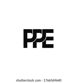 Ppe Letter Original Monogram Logo Design