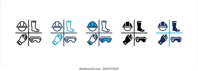 Ppe Multi Style Icon Set