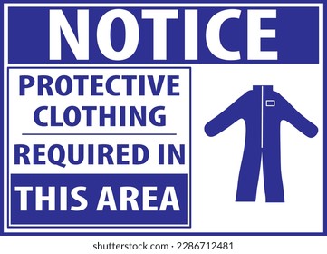 PPE required in this area sign vector eps, personal protective clothing are required in this area sign vector