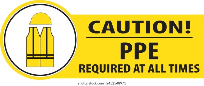 Se requiere EPI en esta área Vector de señales