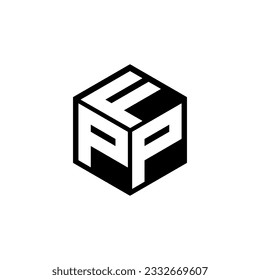 PPF letter logo design in illustration. Vector logo, calligraphy designs for logo, Poster, Invitation, etc.
