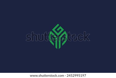 ppg letters with leaves logo icon design vector design template inspiration