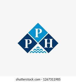 PPH Initial logo letter with minimalist concept vector