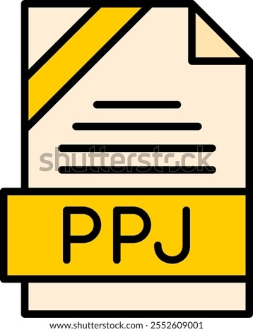 PPJ Filled Style Icon Design