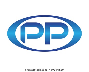 PP-letter abbreviations blue oval logo