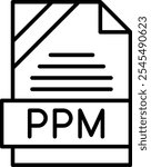 PPM Vector Vector Icon Design Symbol