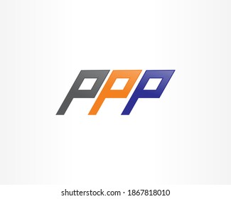 Plantilla de diseño de logotipo de carta PPP