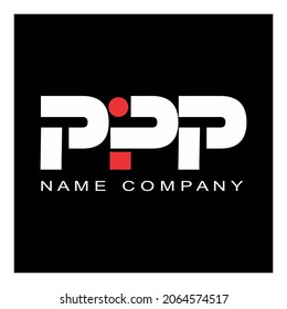 PPP-Buchstaben Logo, Vektorgrafik und Pentagon, für kostenloses Design.