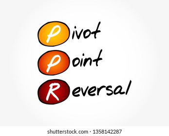 PPR - Pivot Point Reversal acronym, business concept background
