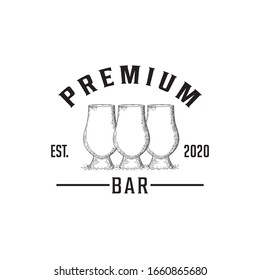 Ppremium bar logo design vector symbol