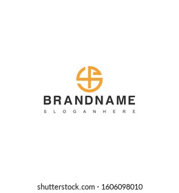 PPS font logo design, newest EPS illustration with simple and elegant style