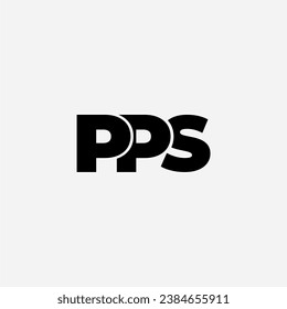 PPS initial letter monogram typography logo vector