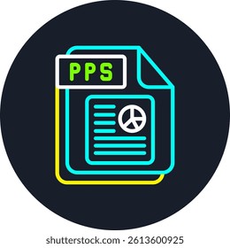 PPS Line Multi Colour Circle