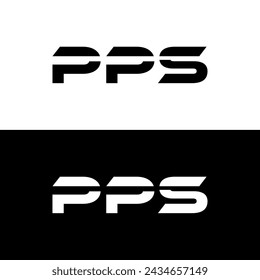 PPS set ,PS logo. P P S design. White PPS letter. PPS letter logo design. Initial PPS letter logo set, linked circle uppercase monogram. P P S letter logo vector design.
