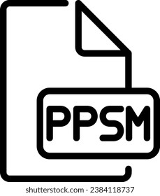 ppsm line icon illustration vector
