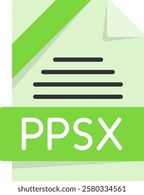 PPSX Format Flat Style Icon Design 