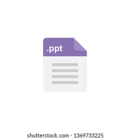 Ppt file format icon 