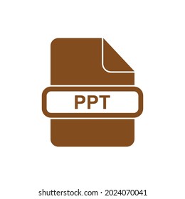 PPT file format icon vector sign symbol