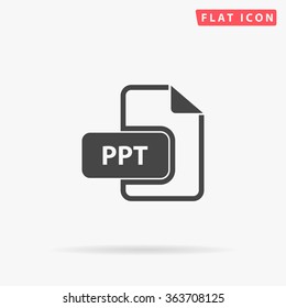 Ppt Icon Vector Flat Simple Blue Stock Vector (royalty Free) 583627093 