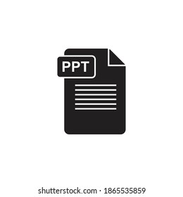 Diseño de iconos PPT. aislado de fondo blanco.  ilustración vectorial