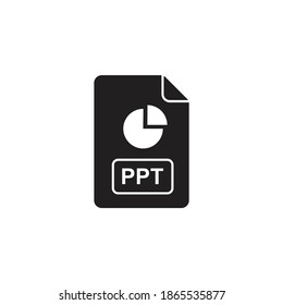 PPT icon design. isolated on white background.  vector illustration