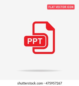 Ppt icon. Vector concept illustration for design.