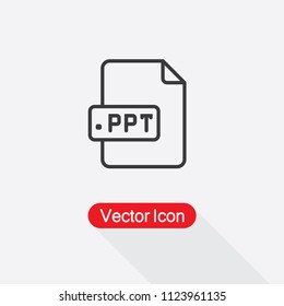 PPT Icon Vector Ilustration Eps10