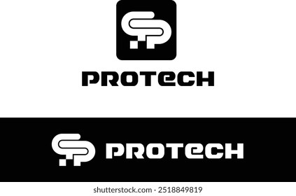 DISEÑO DE LOGOTIPO DE LETRA PPT | LOGO TECH - PROTECH