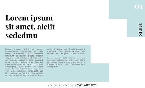 PPT slide layout template design