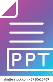 Ilustración de diseño de icono de Vector PPT