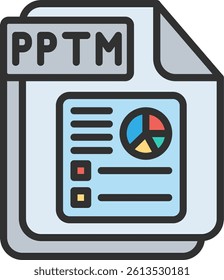 PPTM Outline Filled Style Icon