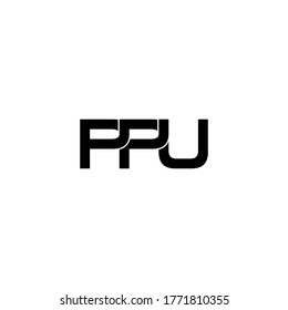 ppu letter original monogram logo design
