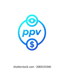 Ppv Icon, Pay Per View Vector