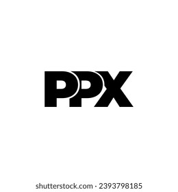 PPX letter monogram typography logo vector