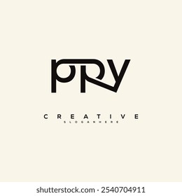 PPY Letter Logo Design Initial Vector Concept. Simple PPY Logo Template Illustration
