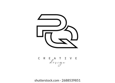 PQ Creative Monogram Logo Design-Stock Creative Branding Design Concept