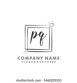 PQ Initial beauty monogram logo vector