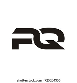 PQ initial letter logo design template vector