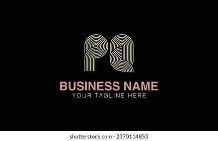 PQ initial logo | initial based abstract modern minimal creative logo, vector template image. luxury logotype , real estate homie . typography . initials 