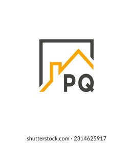 PQ initials homes modern building company logo vector.eps