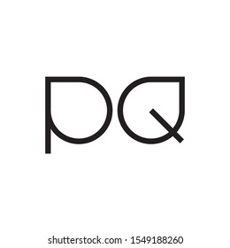 PQ letter logo template vector icon design
