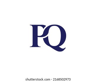 PQ logo design vector template