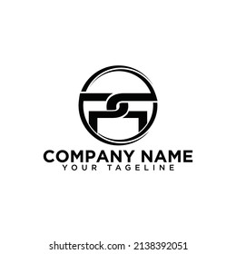 PQ or QP Abstract Icon . PQ initial company Logo Monogram 